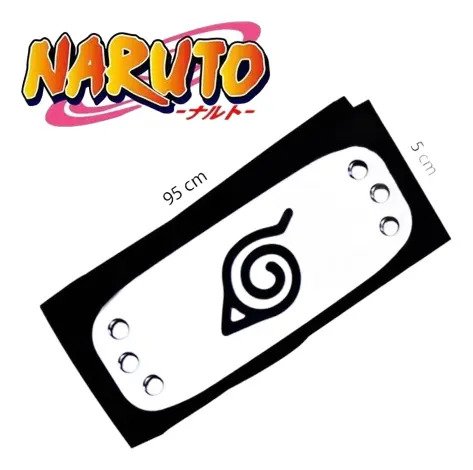 Bandana Naruto Banda Cosplay Con Insignia Metálica