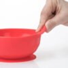 Bowl Plato Hondo Infantil Silicona Nuby Sure Grip Color Rosa
