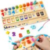 Tablero Didáctico Multifuncional Aprendizaje3 En 1 En Madera