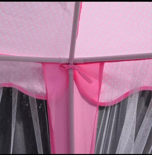 D_953360-MCO75025442352_032024-O.jpg Carpa Infantil Castillo Princesas Niña Portátil Rosa