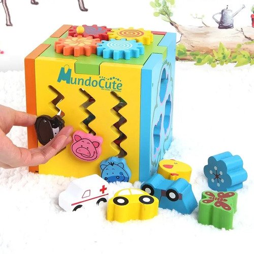 Cubo Actividades Multifuncional Montessori Juguetes Didactic