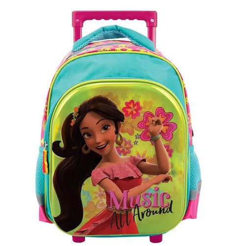 Morral Maleta Con Ruedas Y Lonchera Niñas Princesas Disney Rosa