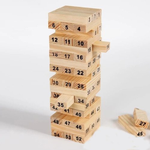 Jenga Torre Madera Yenga 48 Piezas Juego Mesa Genga
