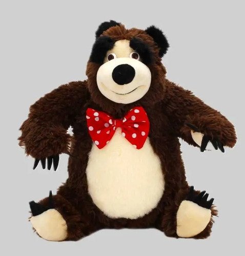 Peluche Oso De Masha 40cm - Personaje De La Serie Infantil Marrón