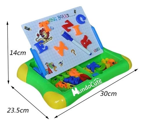 Mesa Didáctica Tablero Acrílico Con Letras Y Números Imán