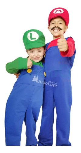D_957511-MCO51593679843_092022-O.jpg Disfraz Mario Bros Niño Nintendo Disfraces Videojuegos