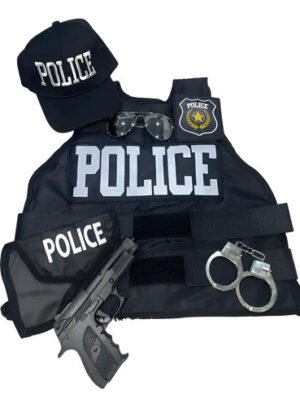 D_957681-MCO94308245064_102025-O.jpg Disfraz Fbi Accesorios Policía Para Cosplay Set Completo Con Chaleco, Gorra Y Accesorios!