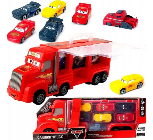 Camión Grúa Con Carros De Rayo Mcqueen: Juego Completo