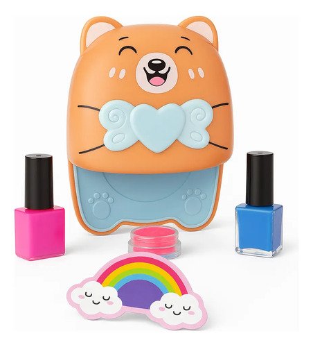 D_958576-MCO96034001029_102025-O.jpg Set De Uñas Para Niñas Con Secador, Esmalte Realistas