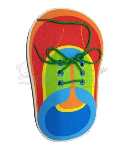 Zapato Enseñanza Enhebrar Aprender Amarrar Niños