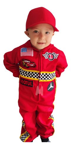 D_961257-MCO92328923333_092025-O.jpg Disfraz Cars Niños Disfraces Piloto Carreras Niño Disfraces