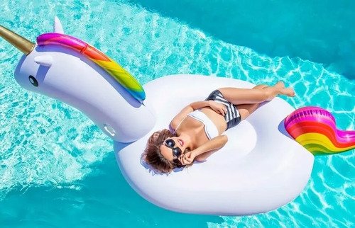 D_963225-MCO27051673920_032018-O.jpg Flotador Unicornio Inflable Grande Original Juguete Piscina