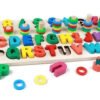 Ábaco Números Y Letras Madera Juguete Didáctico Juguetes  Varios
