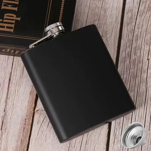 D_964100-MCO80945994379_112024-O.jpg Set Licorera 4 Piezas Con 2 Copas Y Embudo - Regalo Ideal Negro