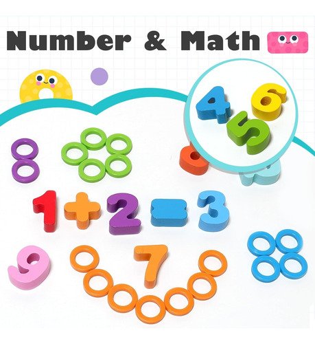 Tablero Didáctico Multifuncional Aprendizaje3 En 1 En Madera