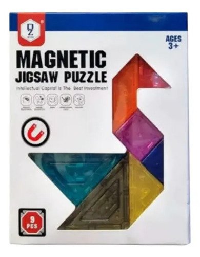 Tangram Magnetico Didáctico Imantado X9 Piezas Montessori