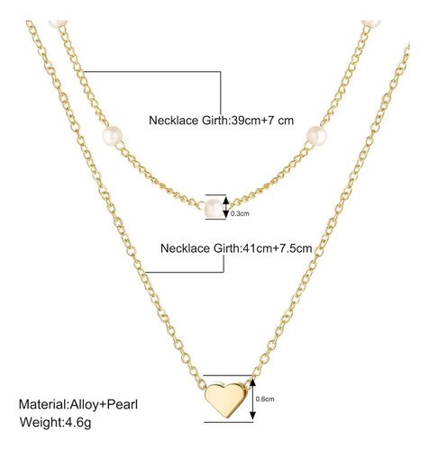 D_966495-MCO90459451655_082025-O.jpg Collar Y Pulsera Para Mujer Elegantes De Perlas Imitación Dorado