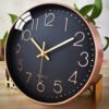D_967617-MCO81140988143_122024-O.jpg Reloj De Pared Digital Curvo Minimalista - Diseño Moderno Dorado Negro