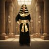 Disfraz Egipcio Hombre - Poder Y Misterio De Las Antiguas Civilizaciones Negro Y Dorado Unica