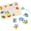 Juego Pesca Madera Juguetes Niños Montessori Didáctico  Peces