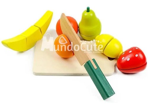 Juego Roles Comida Madera Juguete Cocina Montessori