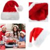 Gorro Navidad Gamuzado Pompon Navideño Calidad Premium Rojo