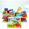 D_971414-MCO42132342701_062020-O.jpg Rompecabezas X2 En 3d Bebés Juguetes Montessori Madera