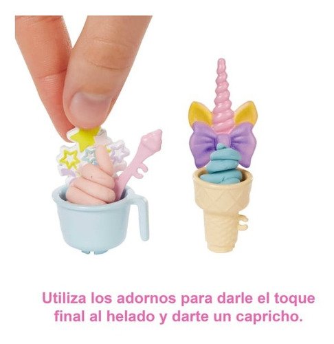 D_972044-MCO52952721782_122022-O.jpg Muñeca Barbie Set Heladería Prepara Helados Maquina Heladera