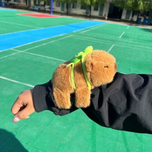 Manilla Capibara Peluche Alta Calidad Suavecito Café
