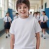 3 Camisetas Colegial Cuello Redondo X3 Unidades Uniforme