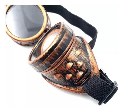 D_973282-MCO51685949715_092022-O.jpg Gafas Cosplay Steampunk Danganronpa Gafas Piloto Disfraz Marrón Oscuro Steampunk