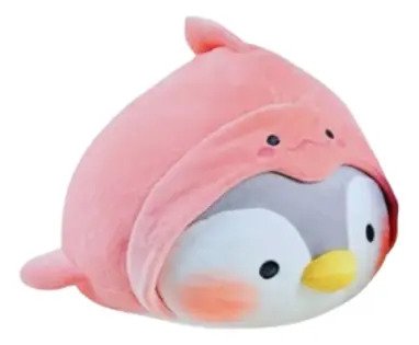Peluche Pinguino Masmelo 30cm | Suave, Adorable Y Perfecto Blanco