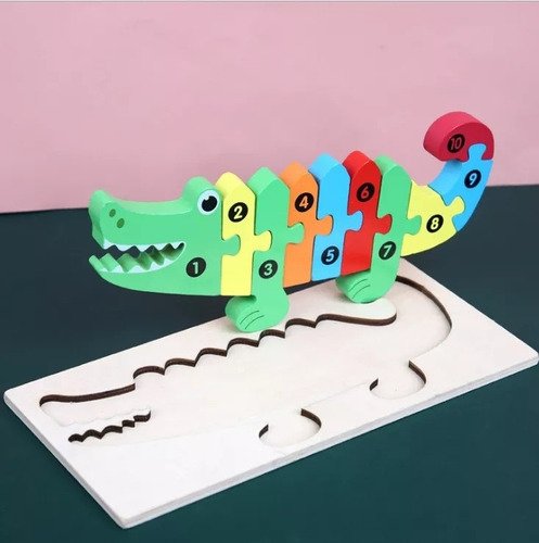 Kit Rompecabezas Didácticos Madera Juguetes Niños 20% Off