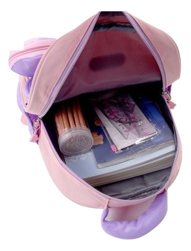 D_974583-MCO82141752554_022025-O.jpg Morral De Lona Kuromi | Mochila Adorable Y Resistente Morado Kuromi