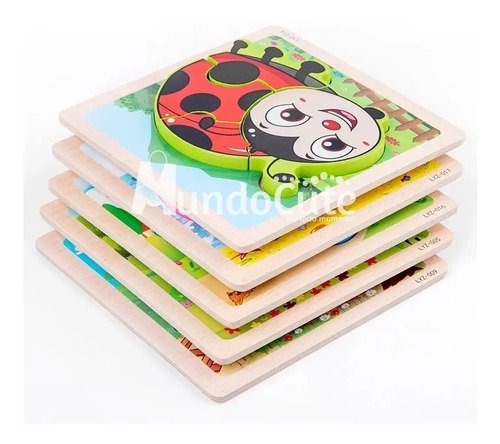 D_975451-MCO48448271773_122021-O.jpg Promo 3 Rompecabezas 3d Montessori Animales