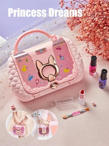 Set De Maquillaje Premium Para Niñas En Bolso Y Accesorios