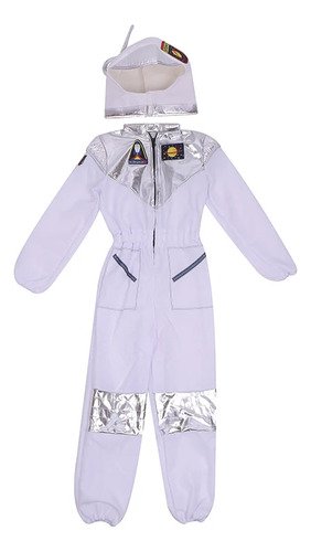 D_977736-MCO93774752747_092025-O.jpg Disfraz Astronauta Niños Espacio Traje Espacial + Casco Unisex
