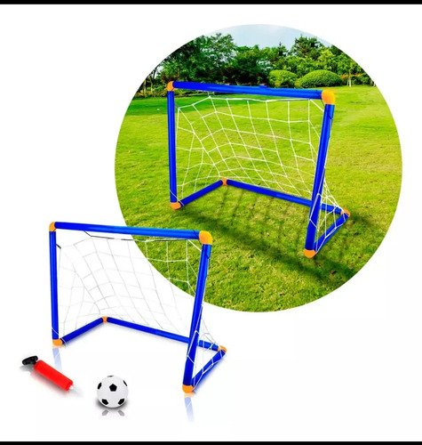 Set Cancha De Fútbol Con Balón Inflable | Incluye Inflador Negro