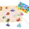 Juego Pesca Madera Juguetes Niños Montessori Didáctico  Peces