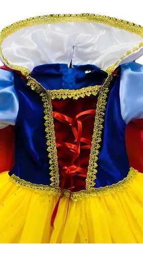 Disfraz Bebe Blanca Nieves Niña Exclusivo  Blancanieves