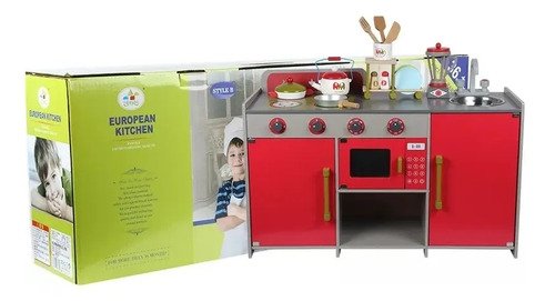 Cocina Europea Madera Juguetes Didácticos Montessori Niños