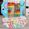 Ábaco Madera Elefante Juguetes Didácticos Montessori Números