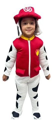 Disfraz Marshall Paw Patrol Niño  Héroe Bombero