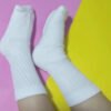 D_981460-MCO29390409715_022019-O.jpg 12 Pares Medias Blancas Cortas Sudadera Unisex Escolar