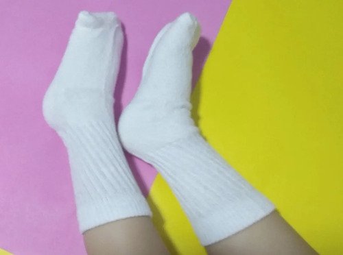D_981460-MCO29390409715_022019-O.jpg 12 Pares Medias Blancas Cortas Sudadera Unisex Escolar