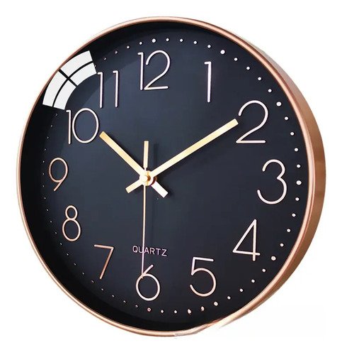 D_981488-MCO81140888121_122024-O.jpg Reloj De Pared Digital Curvo Minimalista - Diseño Moderno Dorado Negro