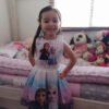 D_982363-MCO45796654046_052021-O.jpg Vestido Niña Elsa Frozen Ropa Niñas Disney Con Tapabocas