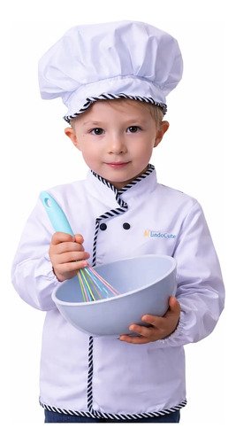 D_982686-MCO104669044765_012026-O.jpg Disfraz Chef Cocinero Cocinera Niño Niña Disfraces Temáticos