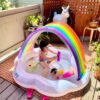 D_983083-MCO52821405518_122022-O.jpg Piscina Para Pelotas Y Agua Inflable Arcoiris Niños