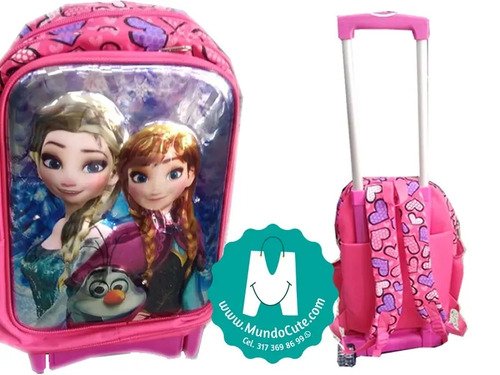 Morral Ruedas Frozen Grande Promoción Excelente Calidad